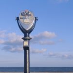Coin-operated viewing binoculars for tourists, Cape May, New Jersey