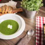 spinach-soup-with-slices-of-bread-picjumbo-com