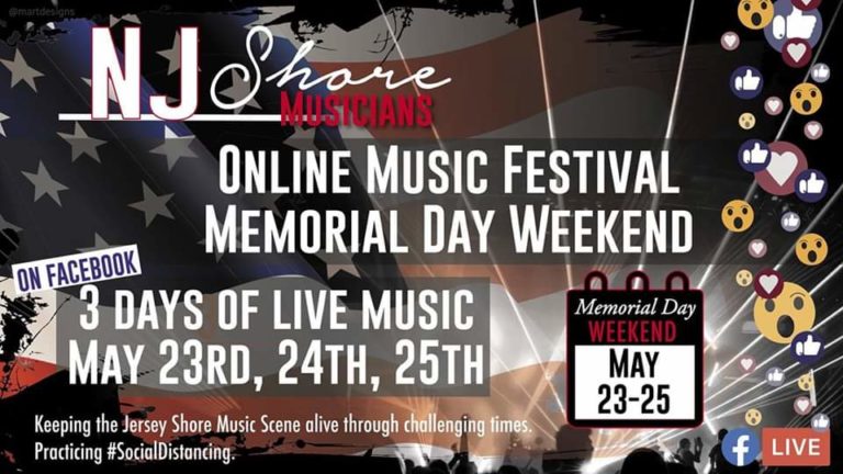 NJ Shore Musicians Stay at Home Online Music Festival