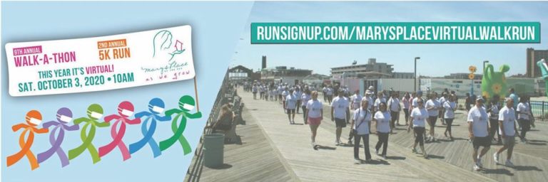 Mary’s Place by the Sea Virtual Walk-A-Thon & 5K