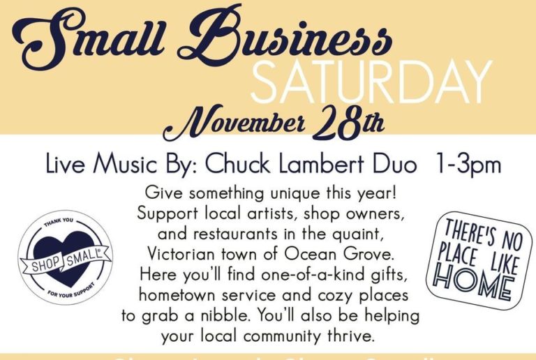 Ocean Grove’s Small Business Saturday