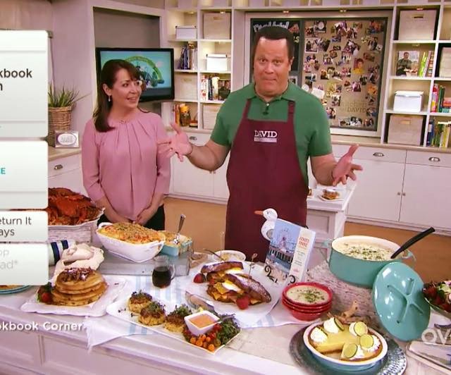 Deborah Smith appearing on QVC with David Venable