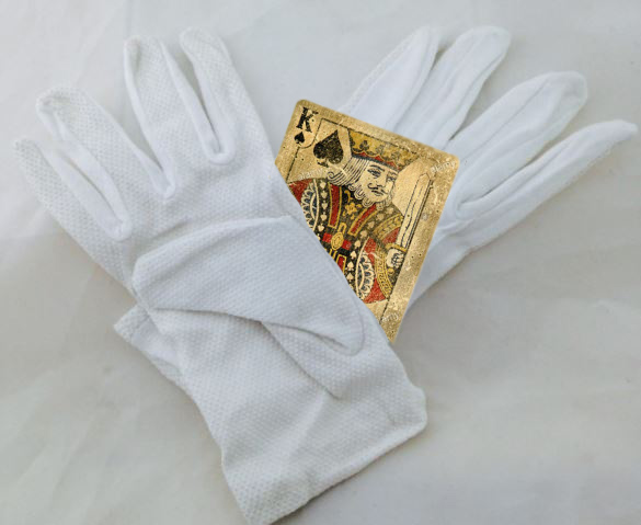 pall bearers gloves and King of Spades
