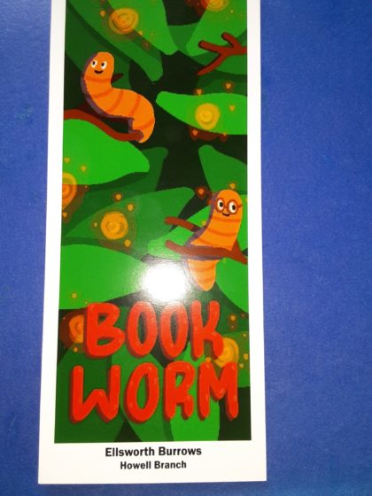 worm bookmark