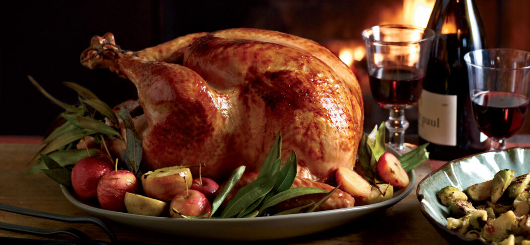 cider-glazed-turkey-with-lager-gravy-