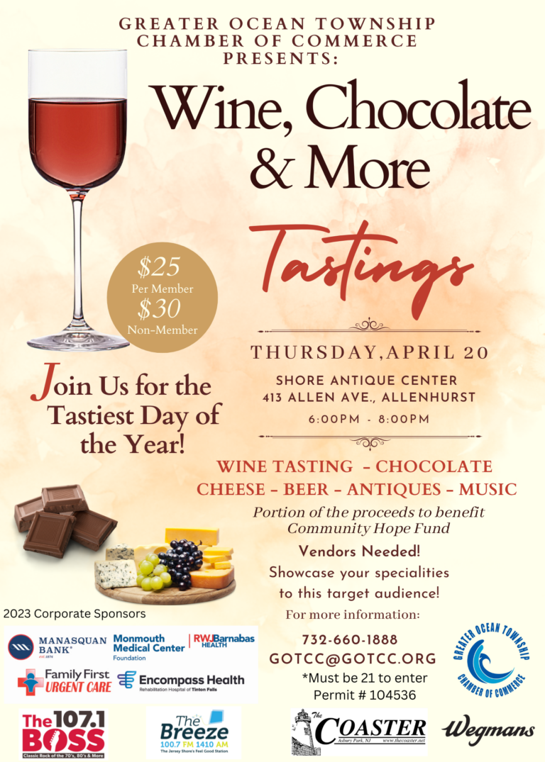 GOTCC’s Wine, Chocolate & More! Tastings