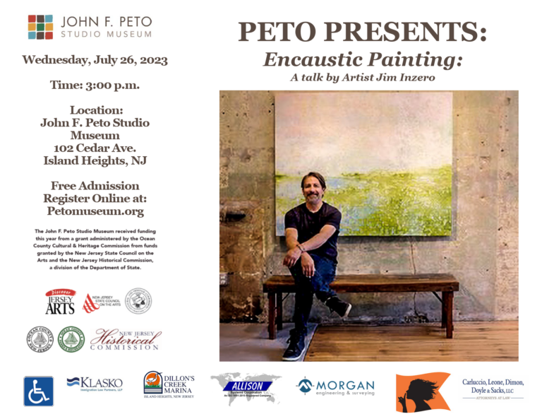 Peto Presents: Encaustic Painting – A Talk by Artist Jim Inzero