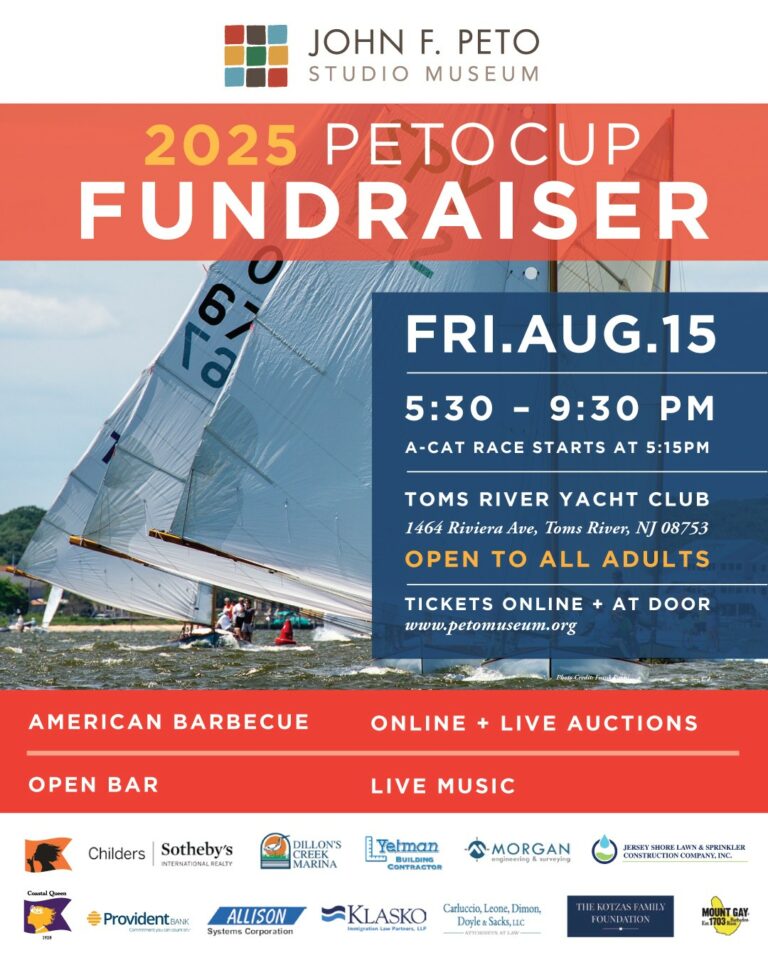 John F. Peto Studio Museum 2025 Peto Cup Fundraiser, Celebration and Regatta